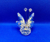 Cut Glass Butterfly Figurine