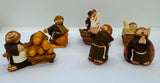 Vintage Resin Monk Figurines
