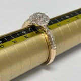 9ct Yellow Gold Diamond Cluster Ring