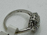 9ct White Gold Diamond Ring