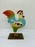 Vintage Folk Art Russ Berrie Country Rooster