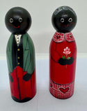 Hand-painted Wooden Peg Dolls