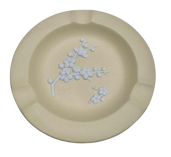 Vintage Wedgwood Yellow Blossom Jasperware Ashtray