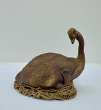 Emu Sitting on Nest Figurine