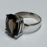 Sterling Silver Smokey Quartz Ring