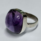 Sterling Silver Cushion Cut Amethyst