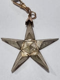 Masonic 9ct & Silver Pyramid/Star Pendant