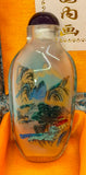 Vintage chinese Snuff Bottles "Mountains and Waters Of Four Seasons"