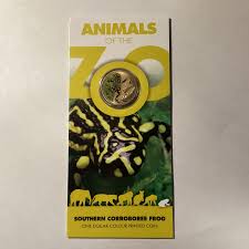 Coin RAM 2012 Animals of the Zoo Southern Corroboree Frog One Dollar Coloured