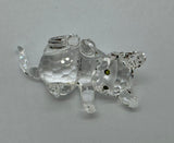 Swarovski Kitten Playing With Pink Ball