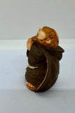 Vintage Resin Monk Figurines
