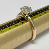 9ct Yellow Gold Diamond Cluster Ring