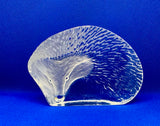 Mats Jonasson Crystal Hedgehog Paperweight