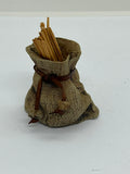Pottery Hessian Sack Toothpick Holder