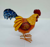 Painted Metal Rooster