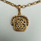 9ct Rose Gold Necklace and Spinner Pendant