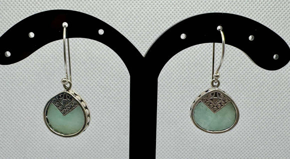 Amazonite Brazil Silver Earrings