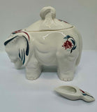 Elizabeth Arden Porcelain Elephant Jar