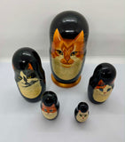 Cat Themed Russian Nesting Dolls (Babushka)