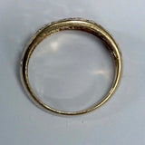 9ct Yellow and White Gold Open Work Floral Ring