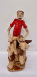 Handcrafted Clay Figurine of a Farrier
