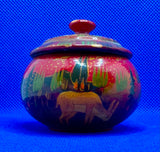 Hand-Painted Wooden Trinket Box