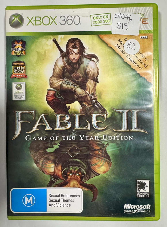 Fable 2 Xbox 360 Game