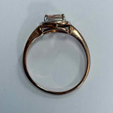 9ct Rose Gold Morganite and Diamond Ring