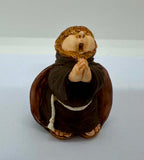 Vintage Resin Monk Figurines