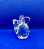 Vintage Crystal Art Glass Mouse Paperweight