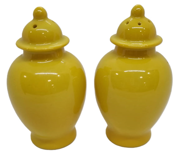 Salt and Pepper Shakers Yellow