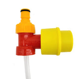 Gas Free Ball Lock Line Cleaning Kit (Yellow Hand Pump, PCO Tee (fxmxm), Carbonation cap Yellow, 30cm EVABarrier 5mm x 8mm)