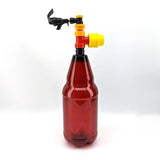 Gas Free Ball Lock Line Cleaning Kit (Yellow Hand Pump, PCO Tee (fxmxm), Carbonation cap Yellow, 30cm EVABarrier 5mm x 8mm)