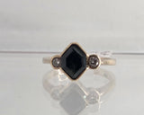 9ct Yellow Gold Party Sapphire and Diamond Ring