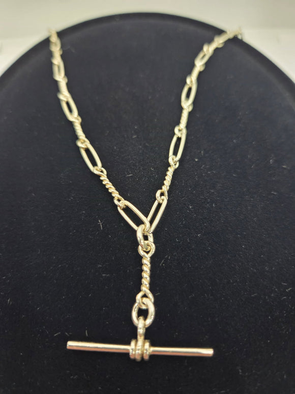 Silver T-Bar Necklace