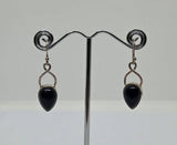 Silver Onyx Earrings