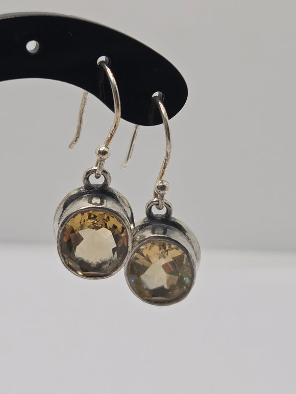 Silver Madagascar Citrine Earrings