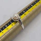 Silver Pearl Ring