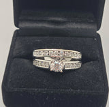 14kt White Gold Diamond Ring Set