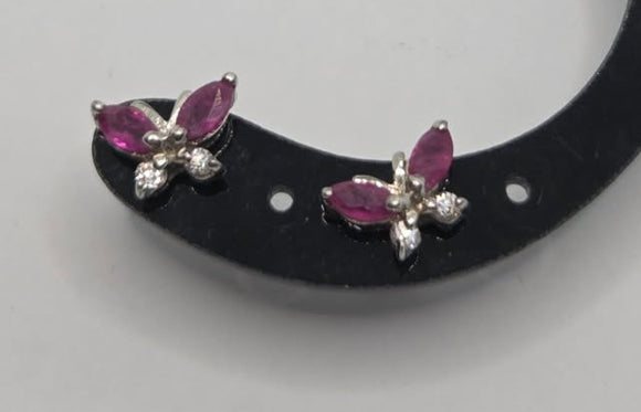 Silver Butterfly Earrings