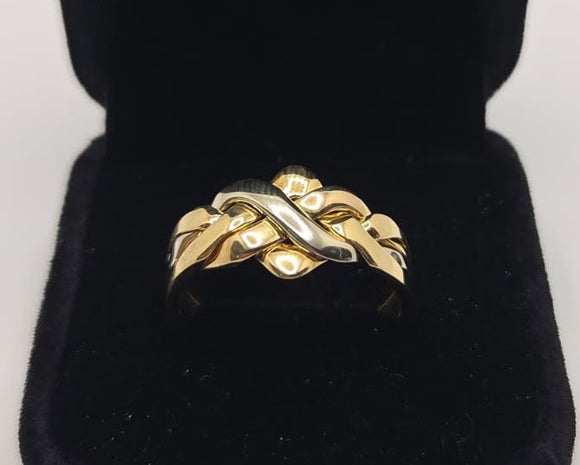18ct Gold Puzzle Ring
