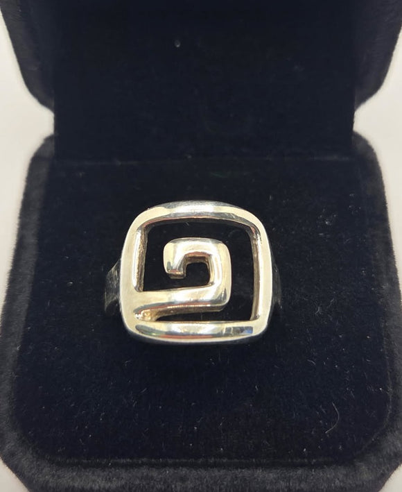 Silver Maze Ring