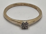 9ct Yellow Gold Diamond Ring
