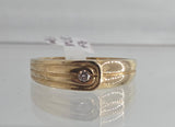 9ct Yellow Gold Diamond Ring