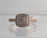 9ct Yellow Gold Diamond Ring