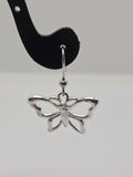 Silver Butterfly Earrings