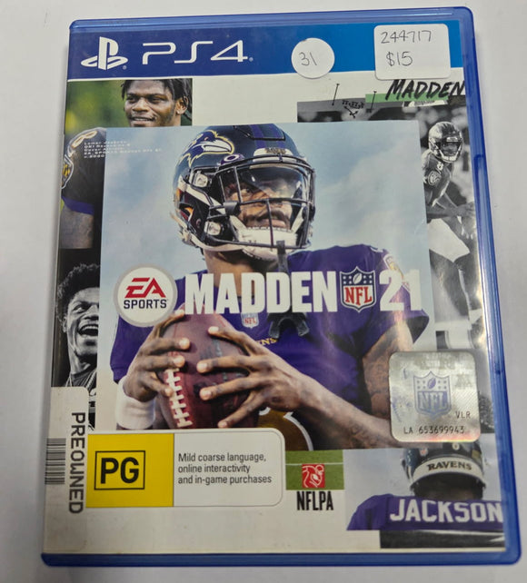 PS4 Game Madden 21