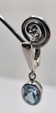 Silver Topaz Drop Earrings