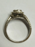 10ct White Gold and Diamond Ring