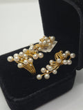 18ct Yellow Gold Pearl and Diamond Set